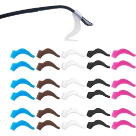 YINGFENG 15 Pairs 1.8 Inch Anti-slip Eyeglass Ear Grips, ear Hooks, Comfortable Silicone