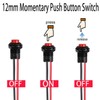 RUNCCI-YUN 20pcs Round Mini Push Button 12 mm, Momentary Push