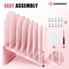 SUMMORO Inclined File Organizer for Desk, 7-Tier Vertical File Folder