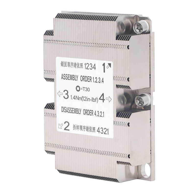 Server Fin Heatsink Aluminum Alloy CPU Cooler Industrial Controller Radiator
