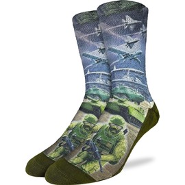 Good Luck Sock Men's Armed Forces Socks, Adult, Shoe Size 8-13