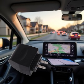 Black AC DC Converter Outlet Power Supply AC 110V - 220V to car DC 12V Replacement Car Supplies can be Used Conversion Adapter Power Converters Automotive Replacement Lighting and Electrical Equipment