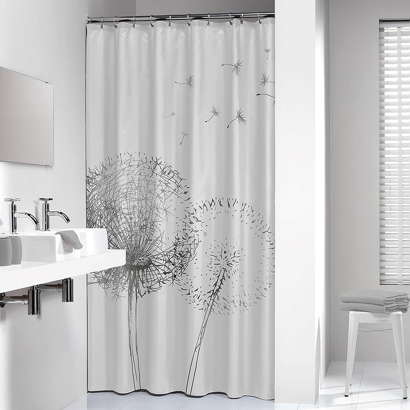 Sealskin Flow Textile Shower Curtain 180 x 200 cm 100%