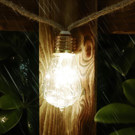 Aisutha Solar Fairy Lights Outdoor Solar Fairy Lights with 12 Bulbs, [4 m + 2 m] Solar Fairy Lights Outdoor, 8 Modes Solar Fairy Lights Outdoor Weatherproof for Garden, Balcony, Party (Cool White)