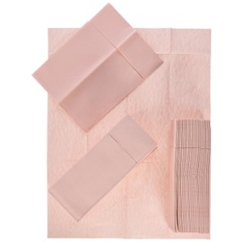 Alvotex Airlaid 50 Cutlery Napkins, Cutlery Pockets, Fabric-Like, High-Quality Disposable Napkin, Pink, 32 x 40 cm