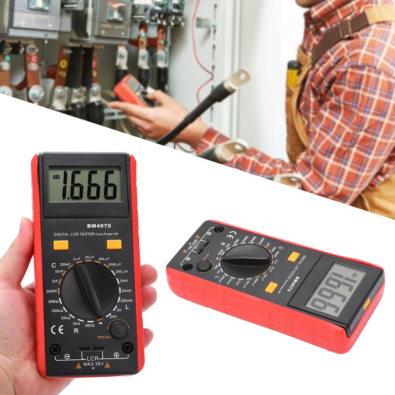 BM4070 Multimeter LCD Compact Portable PowerSaving Durable Industrial Resistance Meter