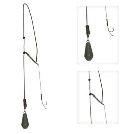 Helicopter Leadcore for Boilie Carp Fishing Basic Assembly Ready Assembly with Hook #4 85g