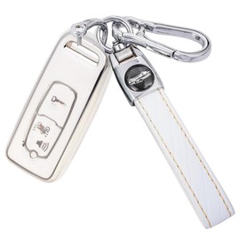 [YANMW] PCX125 Key Case Compatible Honda Bike Key Cover PCX 150/125 PCX160 Forza mf17 Smart Key Case, silver white