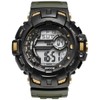 Multifunction Men Sport Electronic Watch Luminous Waterproof Wristwatch (Army Green)