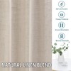 H.VERSAILTEX Natural Linen Sheer Curtains for Bedroom 84 Inches Length