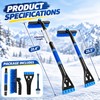 3-in-1 Extendable Snow Brush and Ice Scraper for Cars –