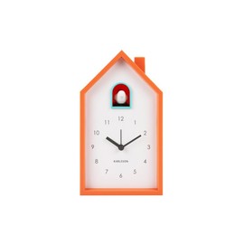 Karlsson Bright Orange Modern Cuckoo Alarm Clock