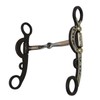 AJ Tack Argentine Engraved Smooth Snaffle Bit