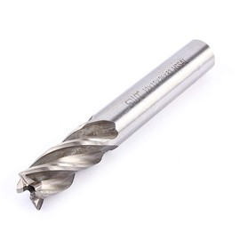 12mm 4 Flutes End Mill, 1 Piece Straight Shank End Milling Cutter Tool Drill Bit Tool for Wood Steel Iron