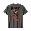 Samurai Skateboarder Bushido Dragon Deck (ART BACK) T-Shirt