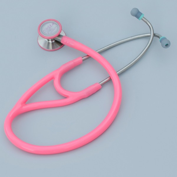 Virtuoso -Cardiac Quality Dual Diaphragm Steel Stethoscope by Kila Labs - 750 Pink