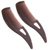 Set of 2 Hair Combs for Scalp Care, Hollow Teeth