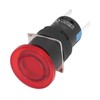 25Pcs Button Switch Mushroom Head Self Locking Push Switches with