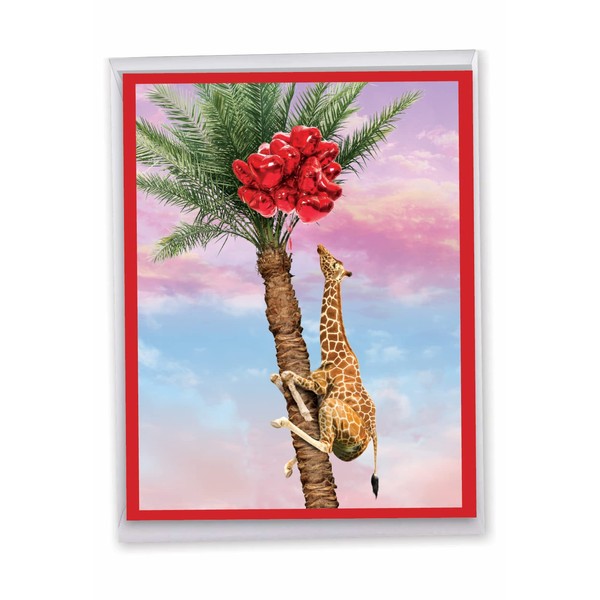 NobleWorks Jumbo Valentine's Day Greeting Card 8.5 x 11 Inch