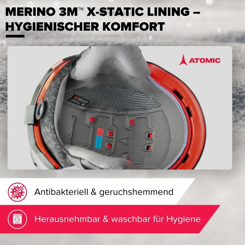 Atomic REVENT+ LF - White/Light Grey - 51-55