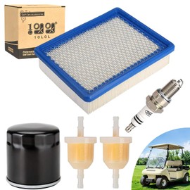 10L0L Golf Cart Tune Up Kit for Club Car DS 1992-up Gas Carts with FE290 FE350 Engines, Air Oil Fuel Filter 1015426, 1016467 41016467, 1013684 1014522 102003201, Spark Plug