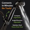AquaDance High Pressure 6-Setting Oil Rubbed Bronze Handheld Shower Head