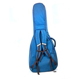 BARTON Acoustic Dreadnought Guitar Bag 600 Denier Fabric Multi-Pockets 15mm Padding Soft Handle with Quick Grip Handles and Durable Zippers (Blue Oxford)