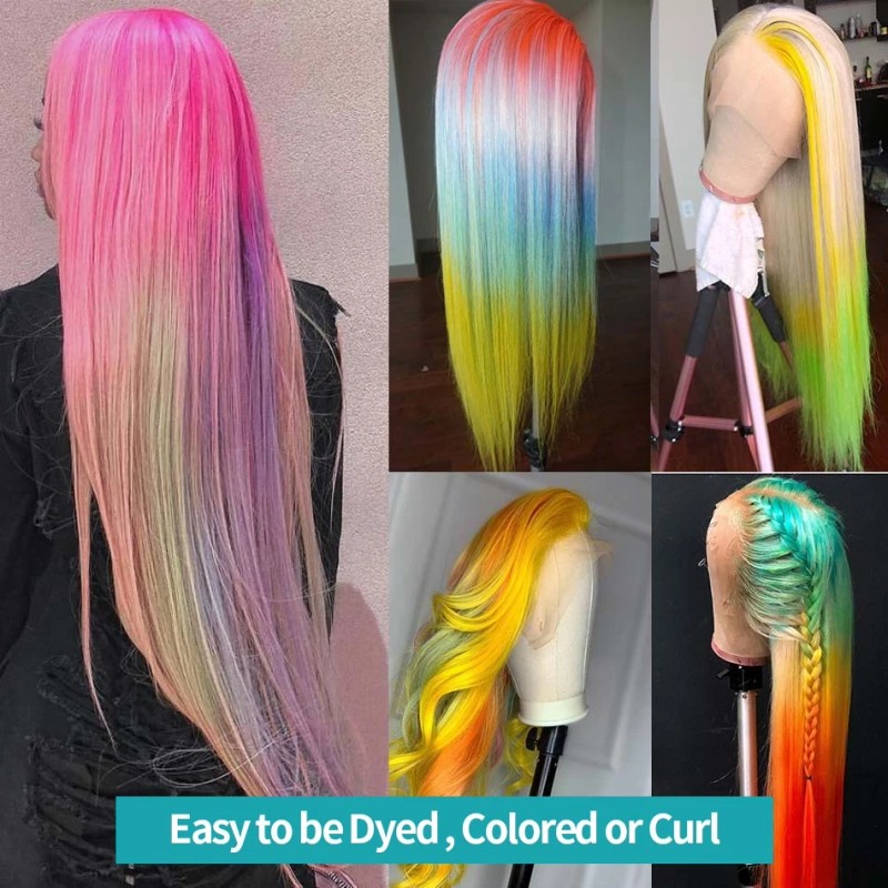 MISSWEN Layered Ombre Blonde Long Straight Heat Resistant Hair Lace