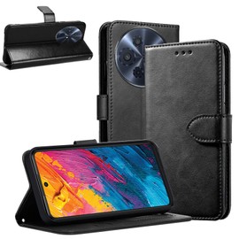 KZIOACSH Wallet Case for TCL 60 XE NxtPaper 5G, Ultra Slim Premium PU Leather Holster Stand Shockproof Case Full Protection Magnetic Closure Kickstand Bumper Cover with Cash and Card Slots,Black