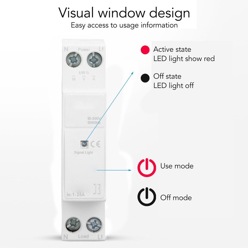 Smart Metering Circuit Breaker APP Control Remote Control Realtime DIN