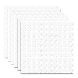 BHIPKOT 600 Pieces Double Sided Glue Dots, Transparent Round Glue Dots, Removable Glue Dots for Balloons, Holiday Decorations, Crafts, Paper, Glass, Metal (Thickness 0.8mm)