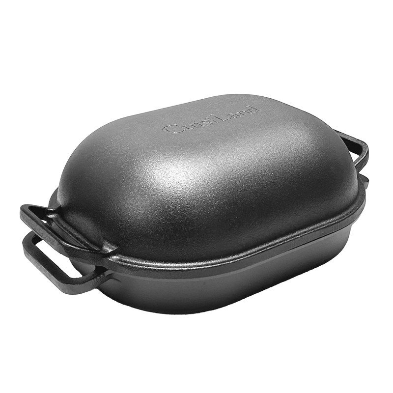 Cuisiland Large Heavy Duty Pre-seasoned Cast Iron Bread & Loaf