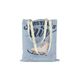 Le Jardin du Lin Printed Shopping Bag, Reusable Bag, Foldable, Fabric Bag with Two Long Handles, Size: 48 x 55 cm