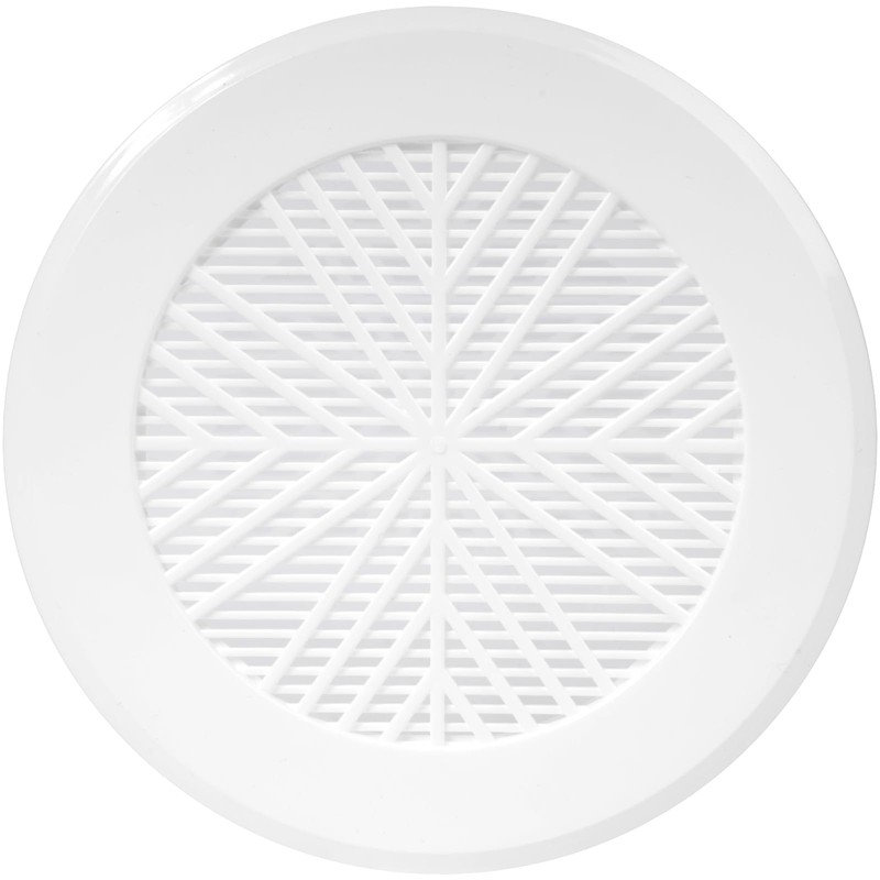 Vent Systems 4'' to 5'' Inch White Adjustable Air Vent