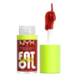 NYX Professional Makeup, Fat Oil Lip Drip Gloss, 4.8ml. Tono: Losin' Cone-trol. Brillo labial hidratante con efecto jugoso hasta por 12 horas, sensación no pegajosa, fórmula vegana