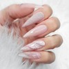 FITDON Pack of 240 Almond Nails Tips, Medium Full Cover
