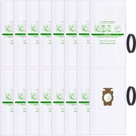 16 +2 Pack 204814 Micron Magic HEPA Filter Bags plus Belts Compatible with Kirby Part 205811 204814 204811 Universal Cloth Bags and All Kirby Sentria Vacuum G Series, Avalir Models