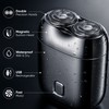 Mini Electric Shaver for Travel – USB Rechargeable Double-Head Razor