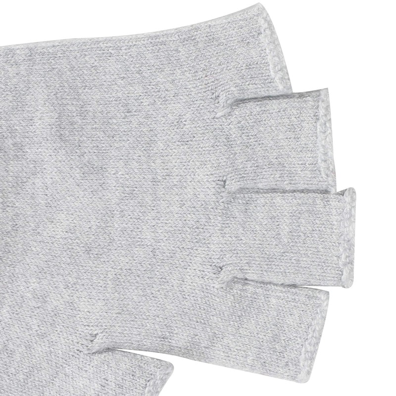 ZLYC Women's Wool Half Finger Gloves Winter Knitting Fingerless Gloves,