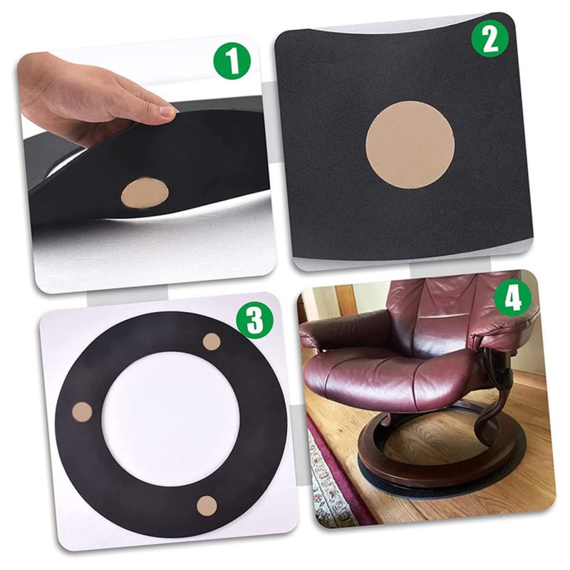 TEHAUX Skid Furniture Pad Floor Protector Mat for Recliners Chairs