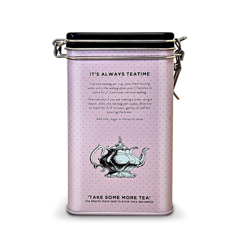 Charbrew Tea Tin English Breakfast Mad Hatter, Alice in Wonderland
