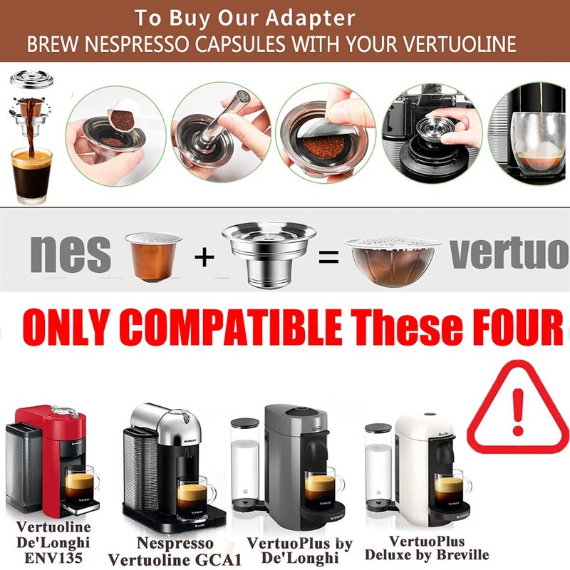 Sesama Reusable Coffee Pods Adapter Stainless Steel Converter Holder Compatible