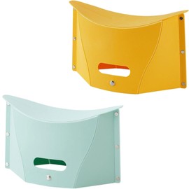 2Pcs Card Folding Stool，Portable Outdoor Travel Stool and Hand Carry Basket, Portable Folding Compact Stool Seat for Camping, Fishing, Gardening, Outdoor, Travel and Beach,with Tote Bag,Barbecue