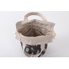 DDintex FLORET LONDON Drawstring Pouch, Miao, Gray, φ4.7 x 7.1