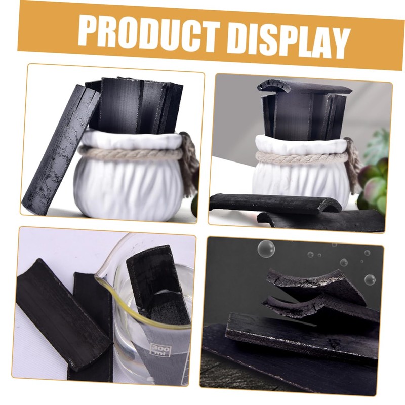 Mikinona Bamboo Charcoal Water Tablets Bamboo Slices Odor Absorber Multi-use