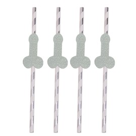 20 Pcs Disposable Paper Straws, 7.7-inch Bachelorette Party Straws, Fun Party Decoration, Birthday Bridal Shower or Bachelor Party Supplies