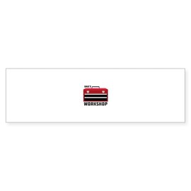 CafePress DADS Workshop Bumper Sticker 10"x3" Rectangle Bumper Sticker Car Decal (10 Pack)