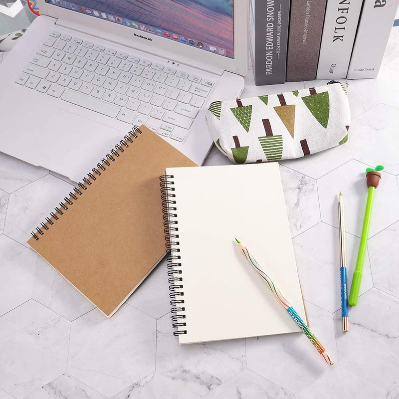 CYH 4 x A5 Notebook with Spiral Binding, Spiral Notebook,