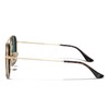MERRY&#39;S Retro Round Polarized Sunglasses - Unisex Double Bridge Sun