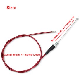 7/8 22mm Twist Throttle Accelerator Handle Grips,Mini Bike Throttle Cable Kit,Throttle Cable Kit for 50cc 90cc 110cc 125cc150cc 200cc 250cc 4-Stroke Dirt Bike,mini Bike Pocket Bike.(red)